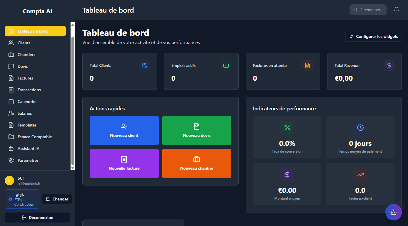Application SaaS